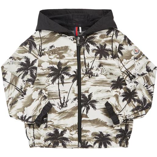 MONCLER kenan hawaii print tech rainwear jacket