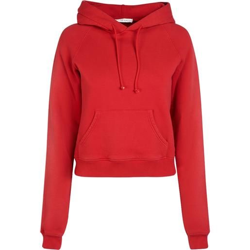 THE ROW timmi cotton blend jersey crop hoodie