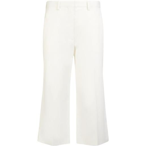 THE ROW pantaloni cropped gandine in misto cotone