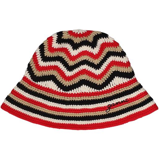 GANNI cappello bucket in cotone organico crochet