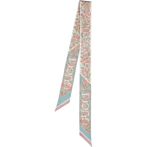 GUCCI foulard in seta con stampa floreale gucci