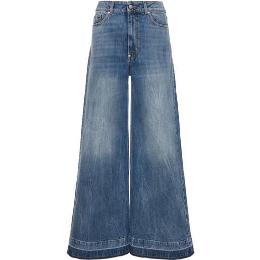 STELLA MCCARTNEY jeans larghi vita alta in denim