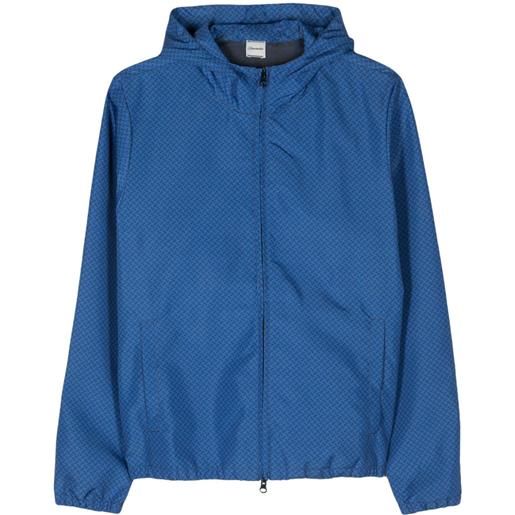 Drumohr giacca sportiva con cappuccio - blu