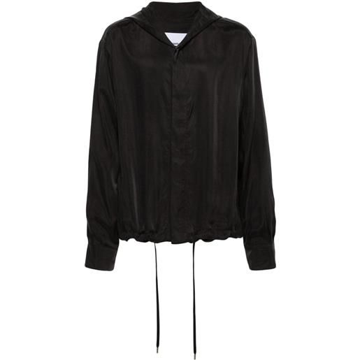 Costumein giacca-camicia con cappuccio otaru - nero