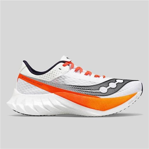 Saucony m endorphin pro 4 - bianco - arancio