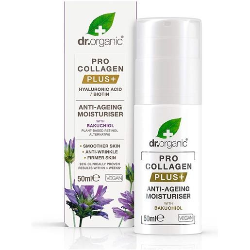 Dr. Organic Limited pro collagen - crema idratante anti-età con bakuchiol, 50ml
