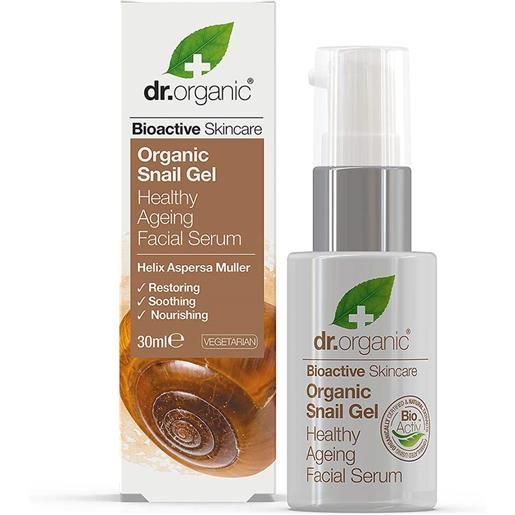 Dr. Organic Limited dr. Organic snail gel - siero viso gel tonificante e anti-invecchiamento, 30ml