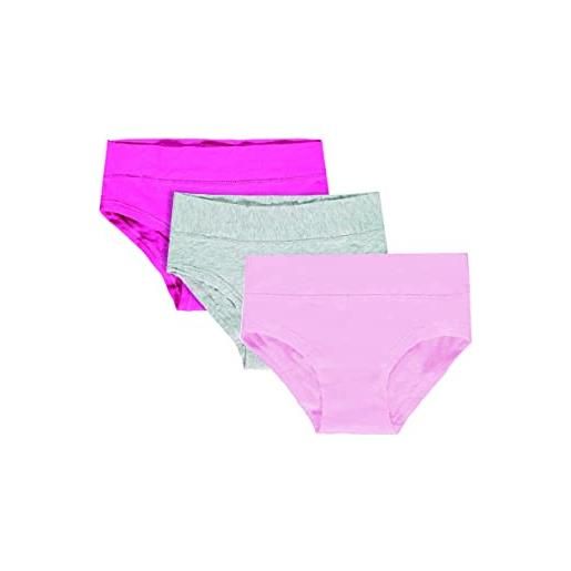 Ellepi 6 pezzi slip bambina 3840 in morbido cotone con vita alta elasticizzata