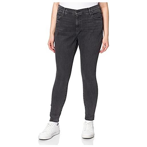 Levi's plus size 720 high rise super skinny, jeans donna, echo chamber, 22 s