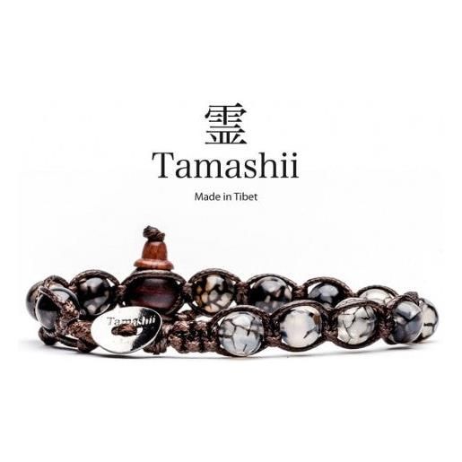 Tamashii agata grigia Tamashii bracciale 8mm bhs900-56
