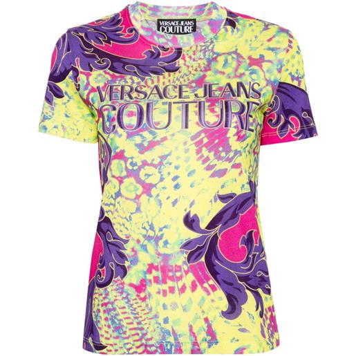 Versace Jeans Couture t-shirt con stampa - viola
