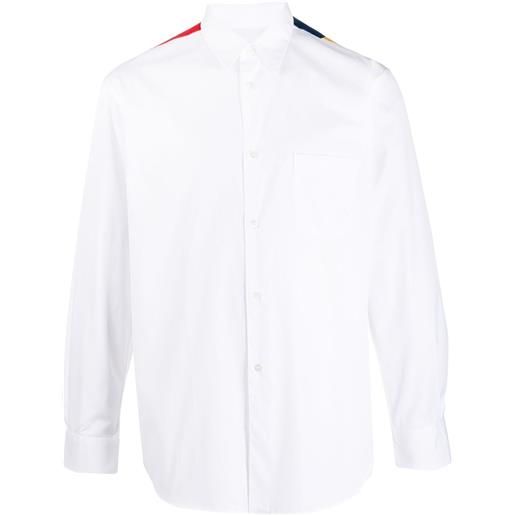 Comme Des Garçons Shirt gonna denim con dettaglio patchwork - bianco