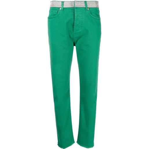 Alexandre Vauthier jeans con decorazione - verde