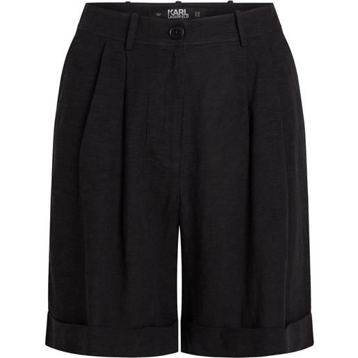 Karl Lagerfeld shorts sartoriali - nero