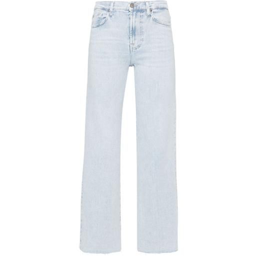 7 For All Mankind jeans modern dojo con vita media - blu