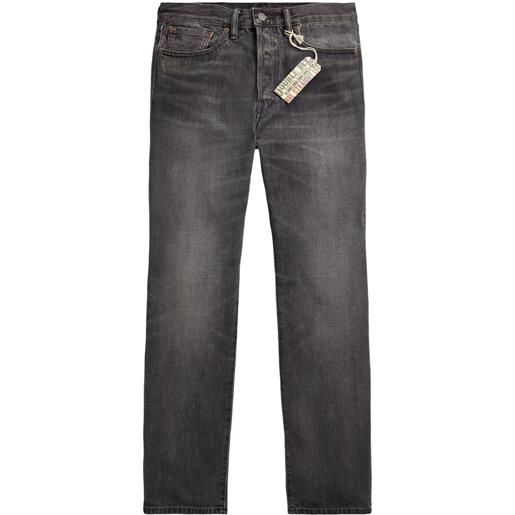 Ralph Lauren RRL jeans a vita alta slim - grigio
