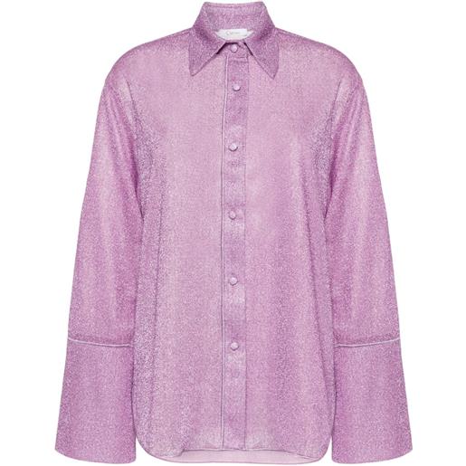 Oséree camicia lumiere lamé - rosa