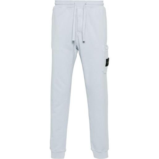 Stone Island pantaloni con applicazione compass - blu