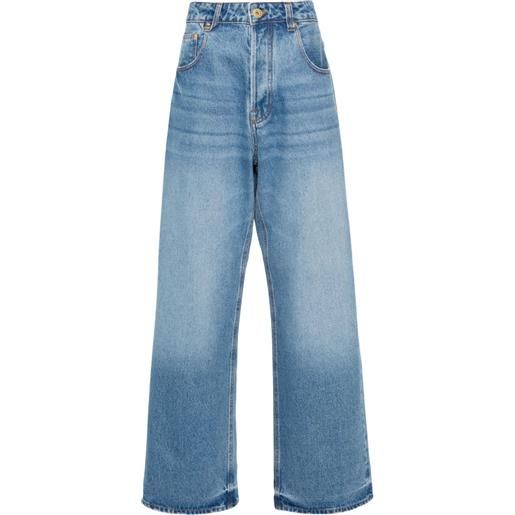 Jacquemus jeans a gamba ampia nîmes - blu