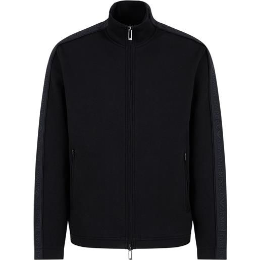 Emporio Armani giacca sportiva con logo - nero