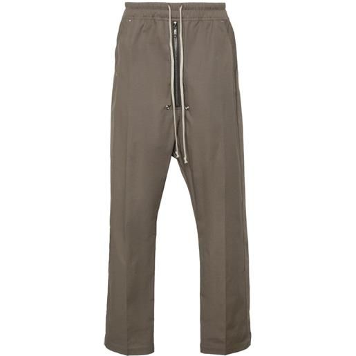 Rick Owens pantaloni affusolati con pieghe - grigio