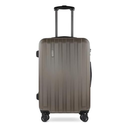bugatti lima valigia rigida 67 x 45 x 27,5 cm - valigia da viaggio a 4 ruote, bronzo