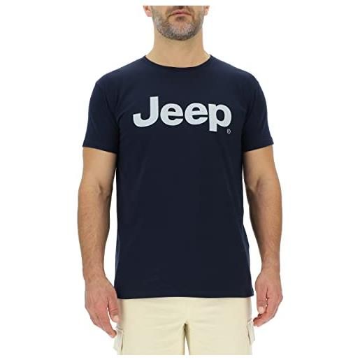 Jeep o102728-q025 j t-shirt stampa grande j23s uomo night blue/glacier g m