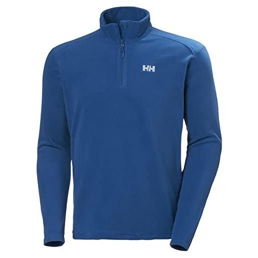 Helly Hansen daybreaker 1/2 zip fleece m maglione, blu, l uomo