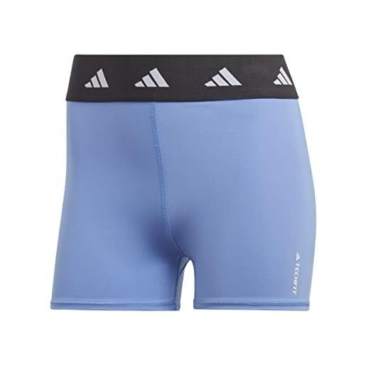 adidas techfit leggings, blue fusion/carbon, xs