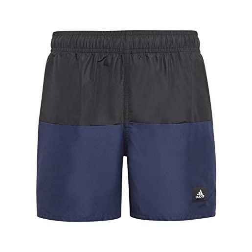 adidas ic7698 cb swim shorts costume da nuoto semi lucid blue/better scarlet 5-6a