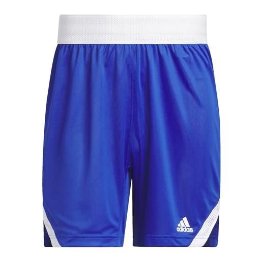 adidas icon squad shorts, pantaloncini corti men's, royal blue/white, m tall