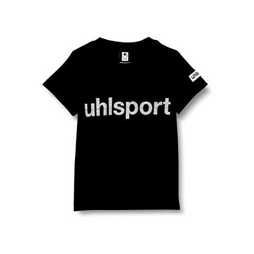 uhlsport essential promo - maglietta, uomo, t-shirt essential promo, nero, xxx