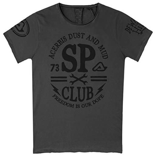 Acerbis t-shirt club grigio scuro s