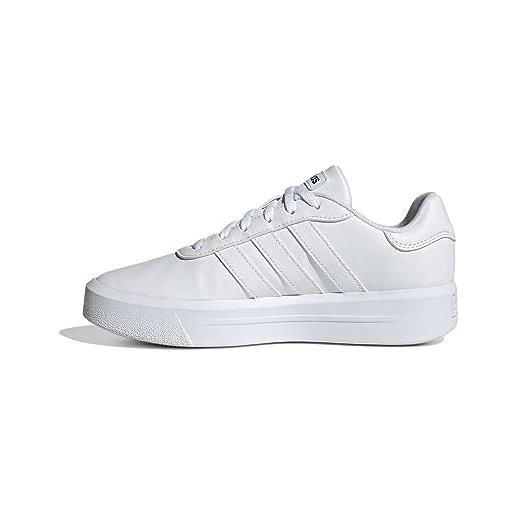 adidas court platform shoes, sneakers donna, ftwr white champagne met alumina, 41 1/3 eu