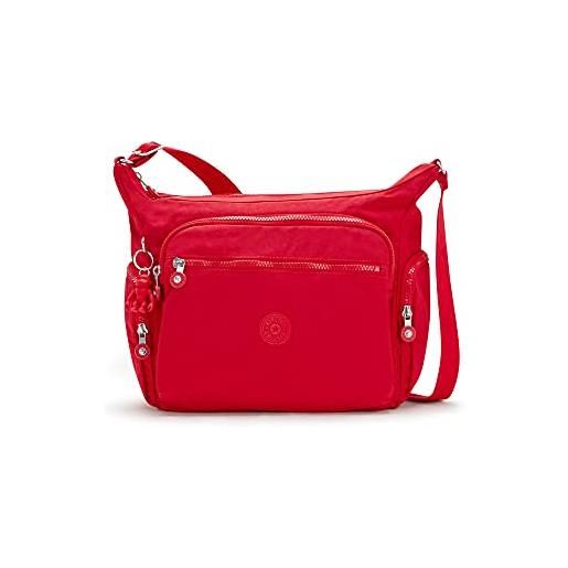 Kipling borsa a tracolla gabbie, donna, rosso rosso, large