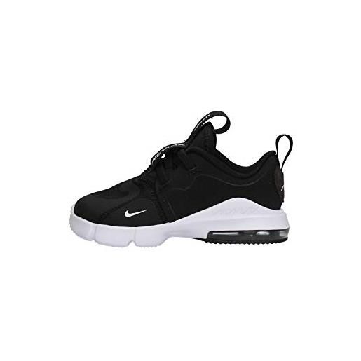 Nike air max infinity (td), scarpe da ginnastica unisex-bimbi 0-24, black/white, 17 eu