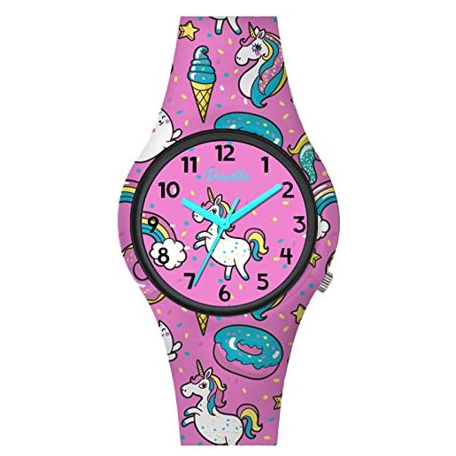 Doodle Watch orologio per bambini con unicorno al quarzo con cinturino in silicone, 32 mm, do32009