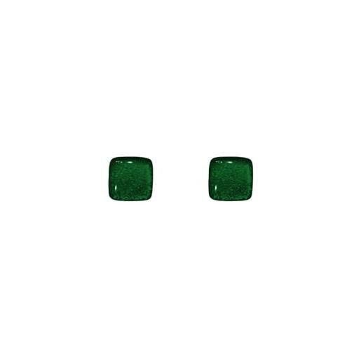 Ellen Kvam Jewelry stud earrings sterling silver green