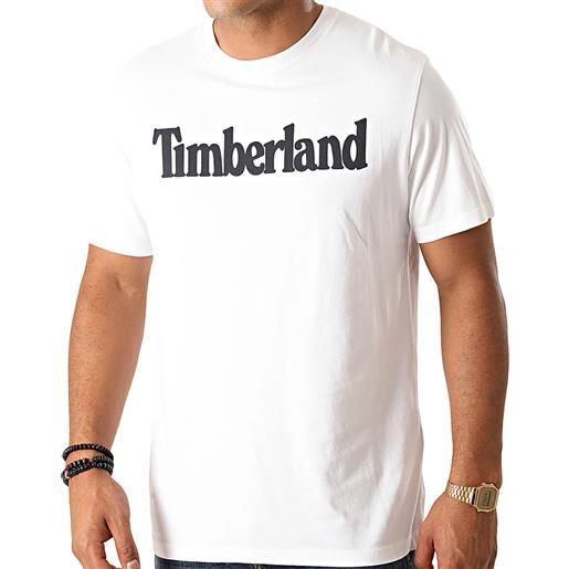 Timberland t-shirt da uomo kennebec river linear bianca