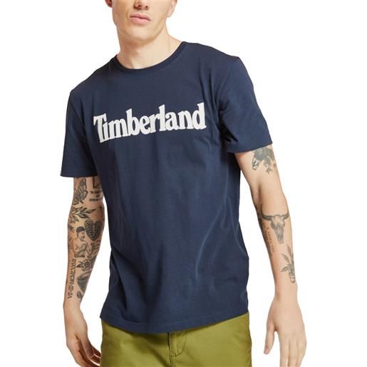 Timberland t-shirt da uomo kennebec river linear blu