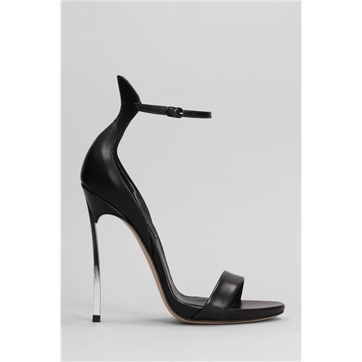 Casadei sandali blade in pelle nera