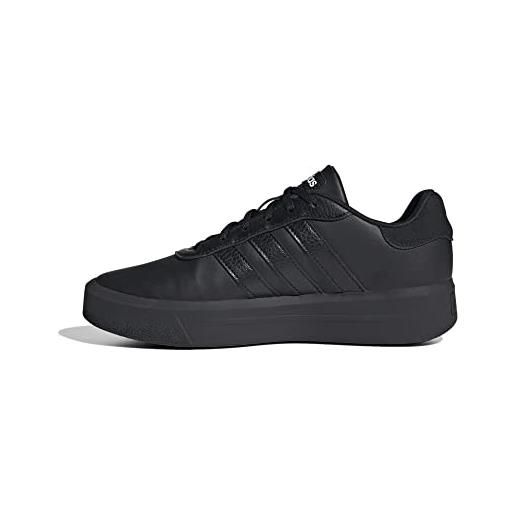 adidas court platform shoes, sneakers donna, ftwr white core black chalk white, 36 2/3 eu