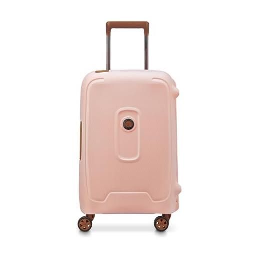 DELSEY PARIS, moncey, valise, cabine rigide matière recyclée et recyclable, 55x35x25 cm, 38 litres, s, rosa