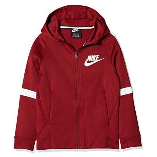 Nike b nsw jkt tribute fa18 giacca, bambini, bambino, aj3021, rosso/bianco (team red/white/white), xs