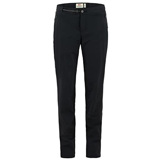 Fjallraven 87091-550 high coast trail trousers w pantaloni sportivi donna black taglia 36/l