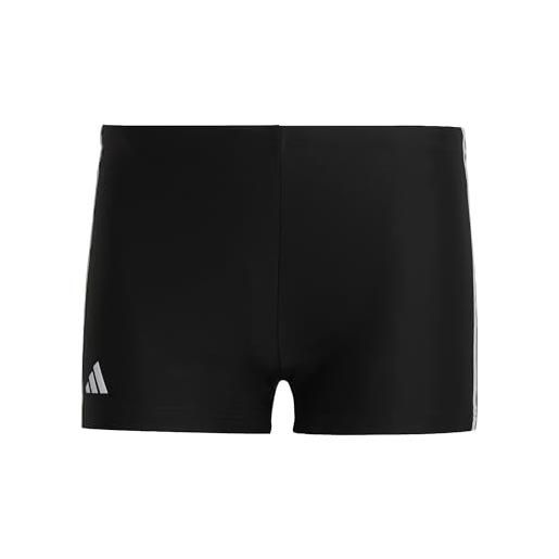 adidas 3 stripes boxer da nuoto, black/white, s-m