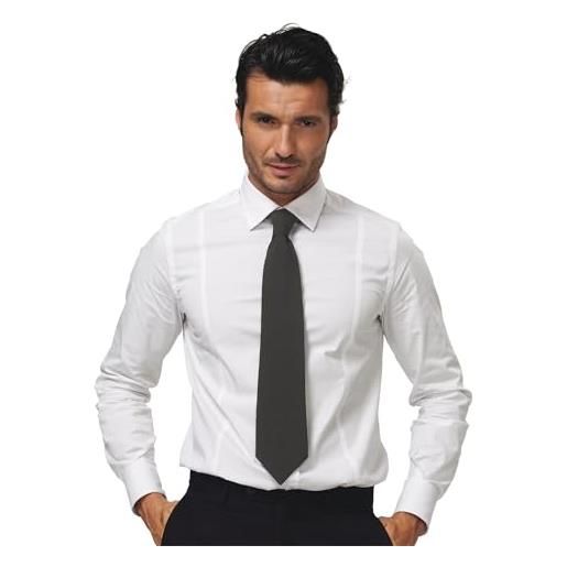 Siggi cravatta uomo alvin abito casual, nero, one size unisex-adulto