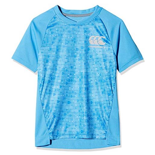 Canterbury, vapodri light graphic, maglietta, bambino, blu (azzurro), 10