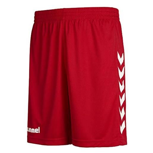 Hummel - pantaloncini da ragazzo core poly, ragazzo, shorts core poly, rosso vivo, 164-176