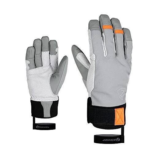 Ziener gaminus as(r) pr glove mountaineering, guanti da sci uomo, grigio, 10.5